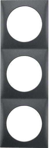 Berker 918192515 Rahmen, 3fach, Integro Flow, anthrazit matt