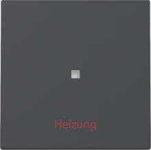 Gira 367828 Wippe mit Kontrollfenster und Aufdruck "Heizung Ein/Aus", 1fach, System 55, Anthrazit (lackiert)