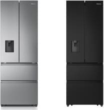Hisense RF632N4W Side-by-Side Kombination, 70cm breit, 485L, NoFrost, CrispZone, Wasserspender, Wassertank, Eiswürfelbehälter, SuperCool