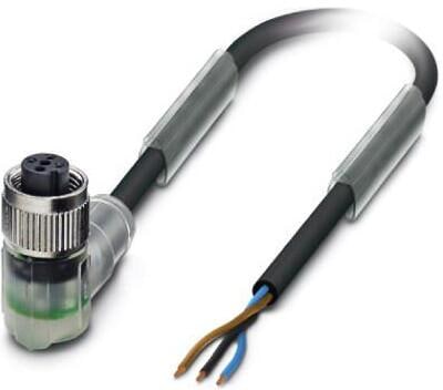 Phoenix Contact SAC-3P- 5,0-PUR/M12FR-2L Sensor-/Aktor-Kabel, 3-polig, M12, 24V, IP65, 5m (1694415)