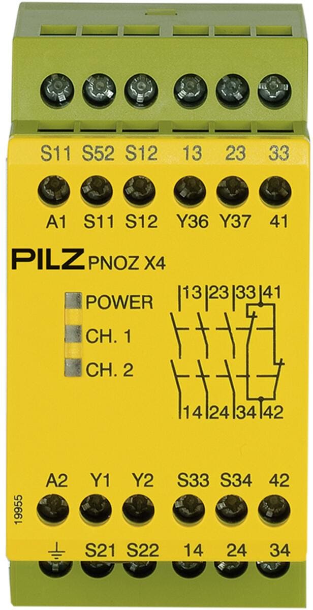 PILZ Sicherheitsschaltgerät PNOZ X3P - 24V Für NOT-AUS & Schutztüren