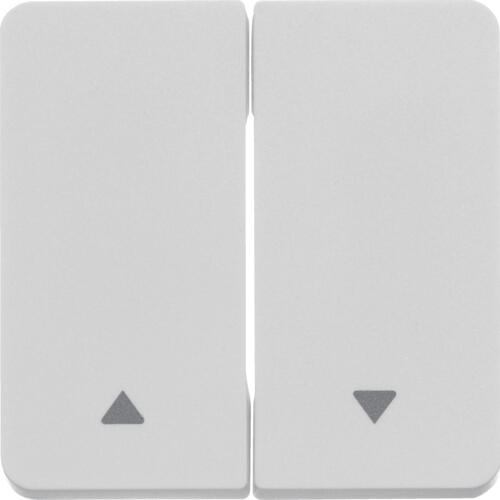 Berker 30753532 Wippe, 2fach, mit Aufdruck Symbol Pfeil, W.1, polarweiß matt