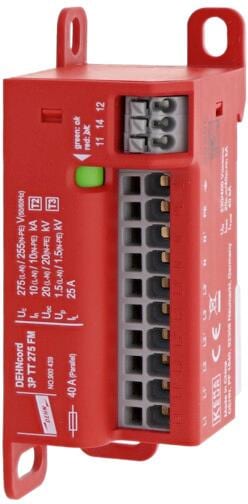 Dehn DEHNcord DCOR 3P TT275FM Überspannungsableiter, Typ 2+3 (900439)