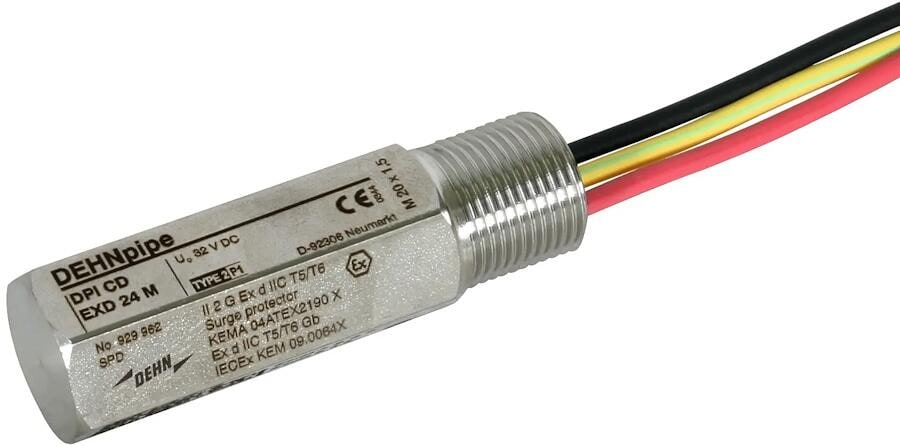 Dehn DPI CD EXD 24 M Überspannungsableiter DEHNpipe Ex (d) mit M20x1,5 Aussengewinde (929962)