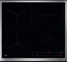 AEG TO64IC0CXB Autarkes Induktionskochfeld, Glaskeramik, 60 cm, Hob²Hood, Edelstahlrahmen, schwarz (949493008)