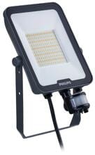Philips BVP167 LED60/830_40_65 PSU 50W SWB MDU Ledinaire All-in-Scheinwerfer, 50W, 6000lm, 3000/4000/6500K, CRI80, symmetrisch, MDU1, IP65, mit Bewegungs- und Tageslichtsensor, grau (73618499)