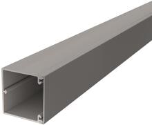 OBO Bettermann WDK60060GR Wand-und Deckenkanal, mit Bodenlochung, 60x60x2000mm, PVC, grau, VPE 32m (6025668)