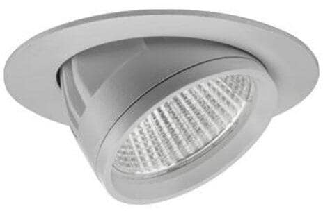 Brumberg ARTEMIS MINI LED-Einbaurichtstrahler 230 V AC, 50Hz, rund, CRI > 90, 27W, 3592lm, 30°, 3.000K, dreh- und schwenkbar, DALI dimmbar, silber str