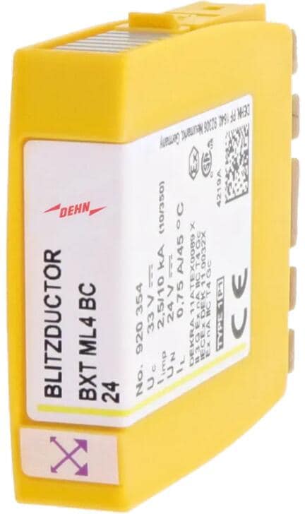 Dehn BXT ML4 BC 24 Kombiableiter-Modul für 4 Einzeladern BLITZDUCTOR XT mit LifeCheck (920354)