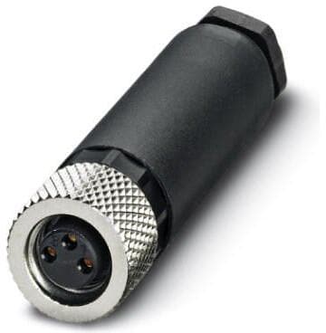Phoenix Contact SACC-M 8FS-3CON-M-SW Sensor-/Aktor-Steckverbinder, 3-polig, M8, 48V, 4A, 3,5-5mm (1506888)