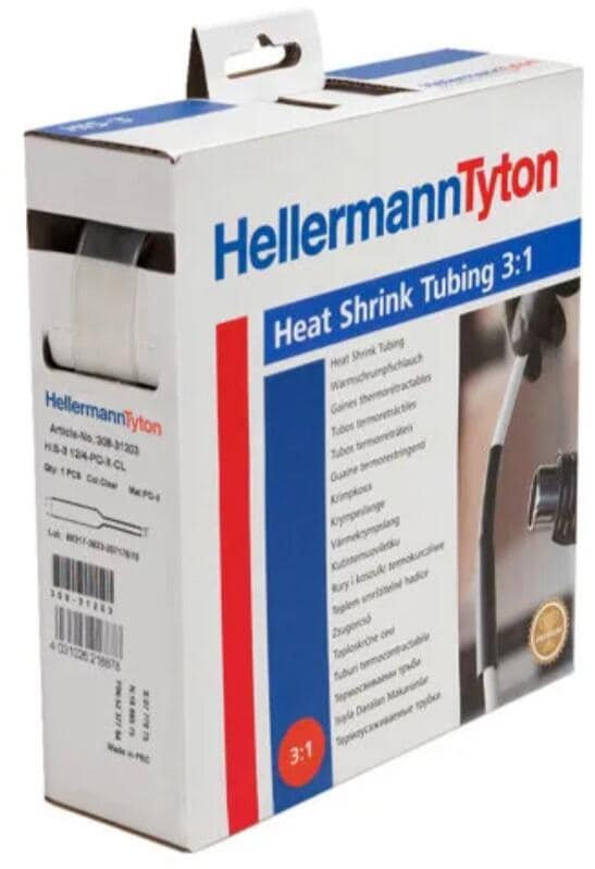 Hellermann HIS-3-18/6-PO-X-CL Warmschrumpfschlauch, 4m, 3:1, transparent (308-31803)
