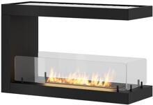 INfire Dreiseitiger Bioethanol Einbaukamin Inside U800, Inhalt 1 Liter, 800x500x300mm, schwarz (INSIDE U800)