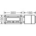 Hensel Mi 1117 Automatengehäuse, IP 65, 1-reihig, 12 Teilungseinheiten, grau