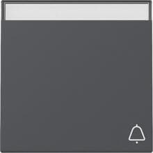 Gira 367328 Wippe mit Klingelsymbol und Beschriftungsfeld, 1fach, System 55, Anthrazit (lackiert)