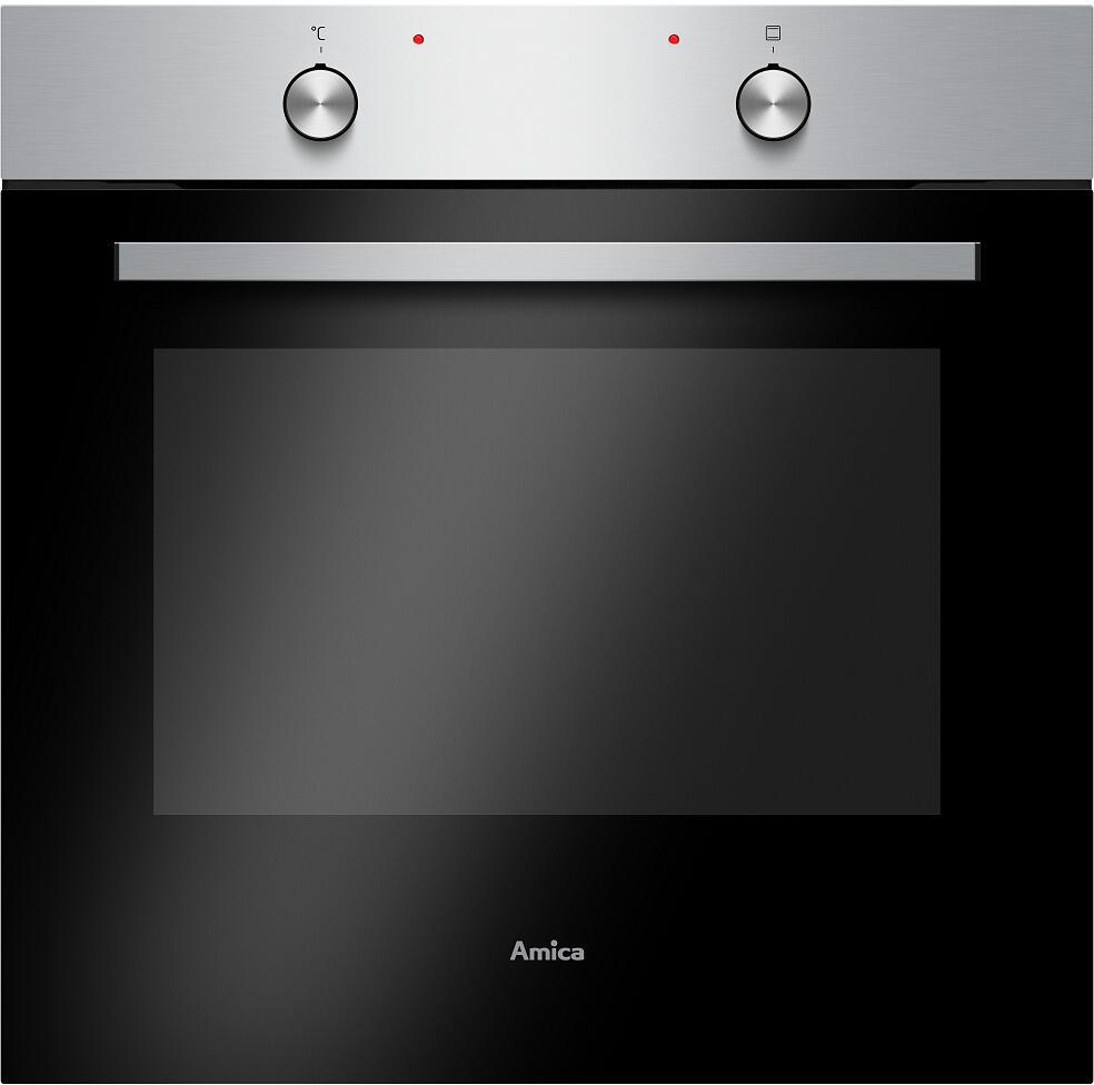 Amica EBX 943 640 E EEK: A Einbaubackofen, 59,5cm breit, 77l, Umluft, Steam Clean Reinigung, edelstahl
