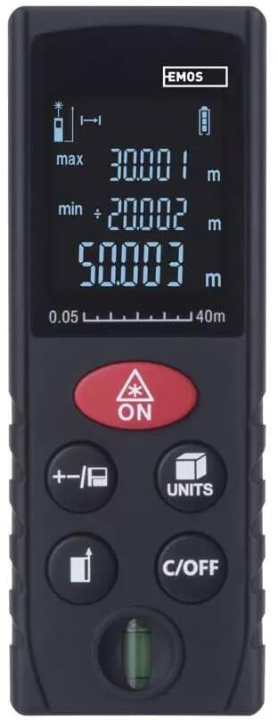 EMOS M0502 Laser-Entfernungssmesser, schwarz (2206000020)