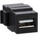 Merten MTN4581-0001 USB-Keystone, USB A, Antique/Artec/Trancent, schwarz