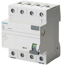Siemens 5SV36446KL FI-Schutzschalter, 4-polig, Typ A, 40A, 300mA, 400V, N-links