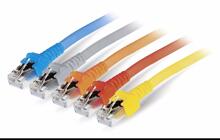Dätwyler RJ45-Patchkabel Cat.5/5e,100 MHz, geschirmt (S/UTP), Belegung 1:1, grau 