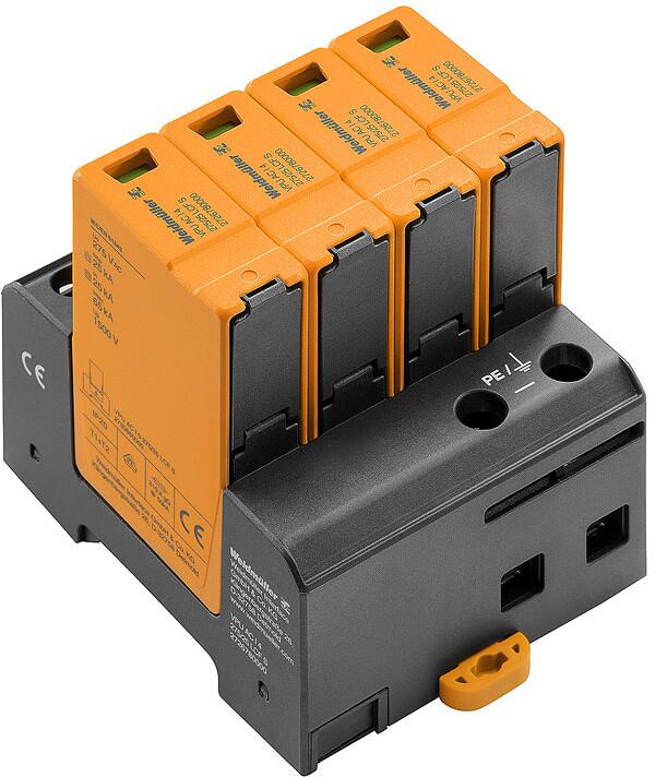 Weidmüller VPU AC I 4 275/25 LCF S Blitzstromableiter, Typ I, 275 V AC, 25 kA, 4 TE (2726780000)