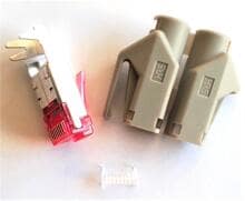 J.E.S. Cabling TM21STECKER5 Hirose TM21 RJ45 Stecker, Cat.6 (1Pack/VPE = 50Stück)