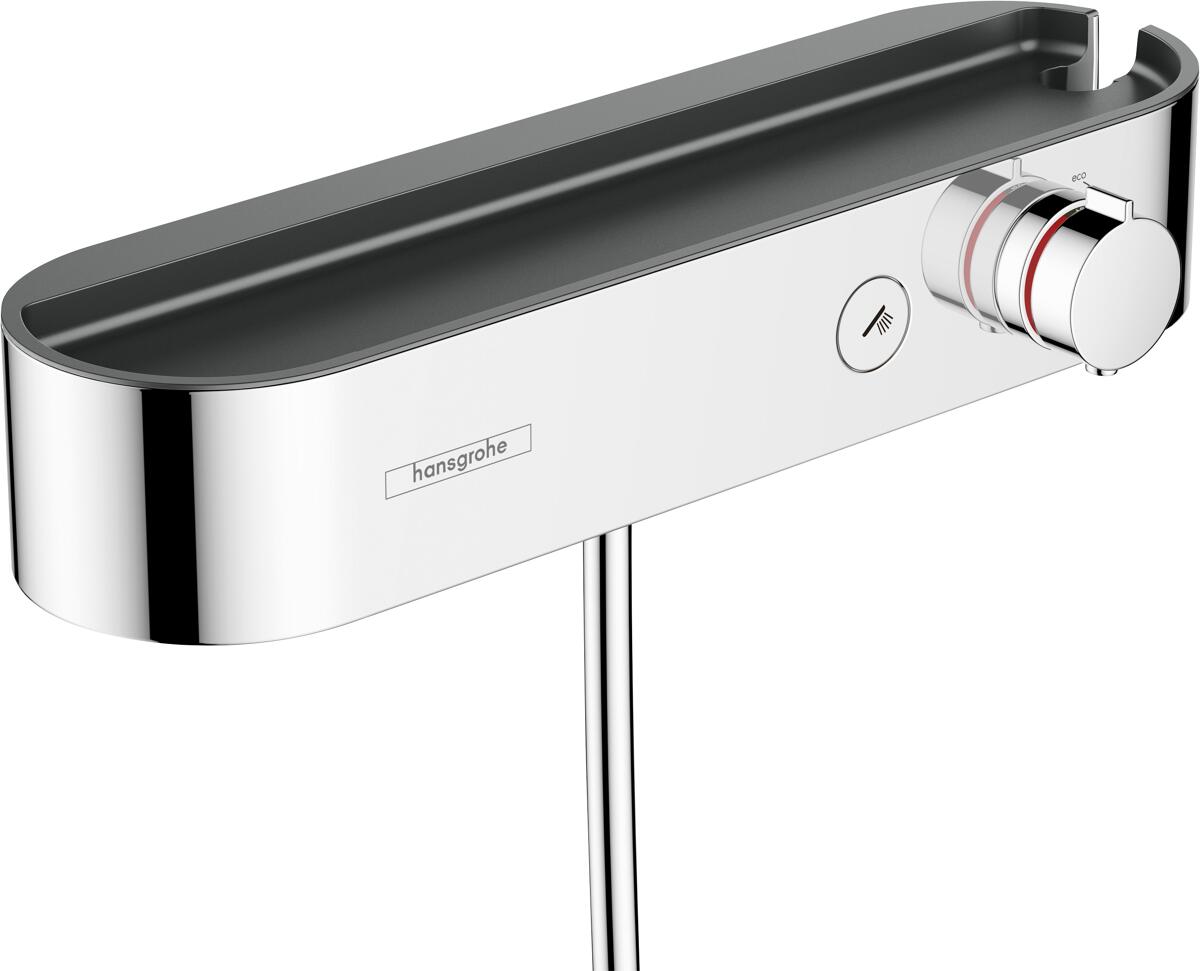 hansgrohe ShowerTablet Select Duschthermostat 400 Aufputz, Kunststoff, 16,3 l/min, mit Rückflussverhinderer, Chrom (24360000)