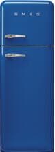 Smeg FAB30RBE6 50"s Style Retro Stand Kühl-Gefrierkombination, 60 cm breit, 294 L, Multiflow, Rechtsanschlag, blau