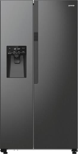 Gorenje NRR9185ESBXL Stand Side-by-Side Kombination, 91,5 cm breit, 566 L, NoFrost Plus, Wasserspender, Wassertank, ECO Programm, Memory Funktion, sch