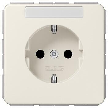 Jung CD1520BFNA SCHUKO -Steckdose, mit Schriftfeld, weiß