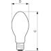 Philips SON PRO 50W NA-Lampe E27 50W, 53W, 3600lm, 1900K (18195430)