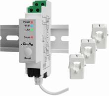 Shelly Pro 3EM 120A v2 Stromzähler inkl. 3x 120A Klemmen, Messfunktion, WLAN, LAN, Bluetooth (Shelly_Pro_3EM_120A_v2)