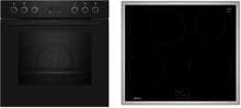 Neff EX4PIB0 N30/N50 A+ Einbauherdset mit Induktionskochfeld (E2CCG6AK4 + M56SBF1L0), 60 cm breit, 71 L, Pyrolyse, Kindersicherung, schwarz
