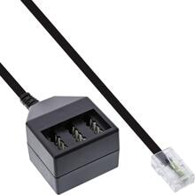 InLine TAE Adapterkabel, RJ45 Stecker auf TAE NFN Dose, 20cm (69942)