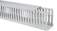 HellermannTyton HTWD-HF-100X100-PC/ABS-GY Verdrahtungskanal 100x100 mm, halogenfrei, grau (183-21010)