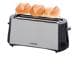 Cloer 3710 4-Scheiben-Toaster, 1380W, Temperatursensor, chrom