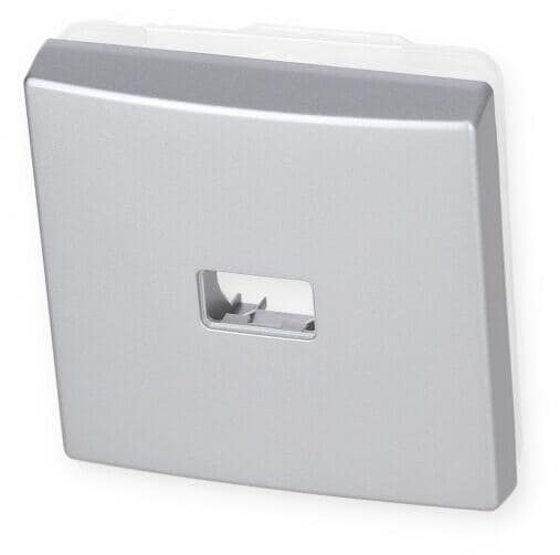 Busch-Jaeger 2120-33 Wippe offen für Symbol, Alusilber, Allwetter 44 (2CKA001731A1969)