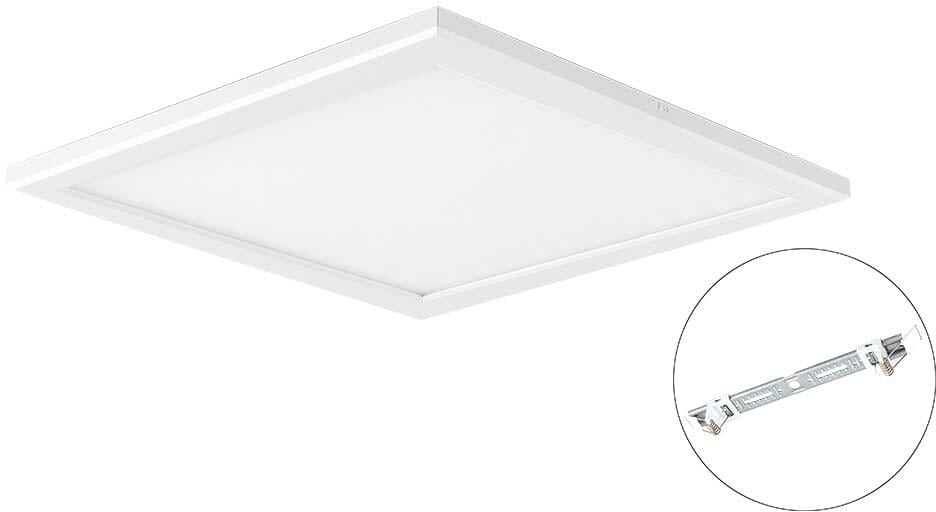 EVN PAVO LED Ein- und Anbaupanel, quadisch, IP20, 24W, 3000K, 4000K, 6000K, 2022lm, 2311lm, 2079lm, 200-240V, weiß (LPQV290125)