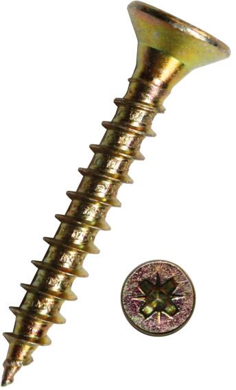 Joseph Dresselhaus 113002150325 JD-79 Spanplattenschrauben, Senkkopf Z, verzinkt, 3x25mm