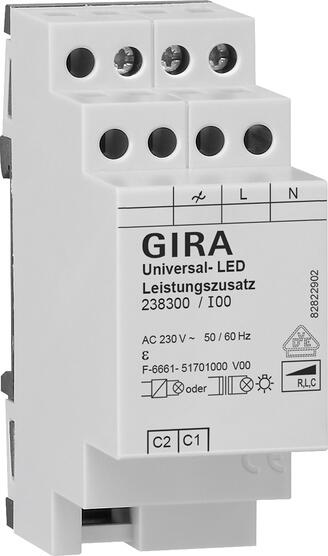 Gira 238300 Universal-LED-Leistungszusatz REG, System 3000
