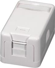 EFB-Elektronik Keystone Verteilerbox Aufputz, 1-Port, Staubschutz, selbstschließend (ET-25166)