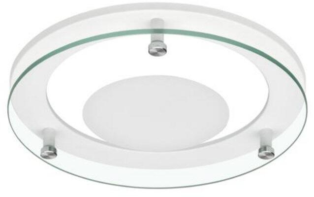 Brumberg Muna Midi Vorsatzelement zu 12565 und 1276, rund, mit abgehängtem Floatglas teilmattiert, weiß matt (81222070)