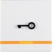 Berker 16516069 Wippe mit oranger Linse und abtastbarem Symbol Türöffner, Q.1/Q.3, polarweiß samt