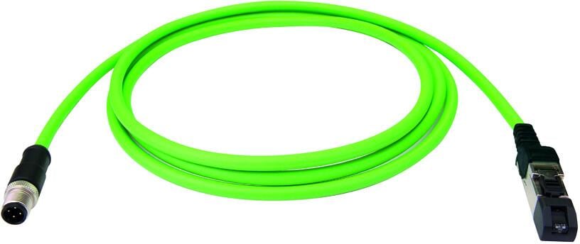 Telegärtner Patchkabel STX M12x1-RJ45x1, 0,5m (100017275 