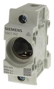 Siemens 5SG1302 NEOZED, Sicherungssockel, D01, 1-polig, 16A, 400V, 250V