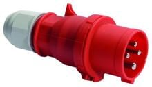 Bals Stecker Quick-Connect mit MULTI-GRIP Verschraubung, 16A, 4-polig, 6h, IP44, rot (2130)