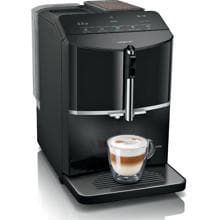 Siemens TF301E19 Kaffeevollautomat 1300 W, automatisches Reinigungssystem, Klavierlack schwarz