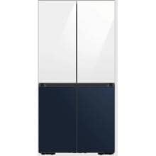 Samsung RF65A96768A/EG French Door Kühl-/Gefrierkombination, 91,2 cm breit, 647L, No Frost+, WiFi, Dual Water Dispenser & Dual Ice Maker, Festwasseranschluss, Clean White & Clean Navy