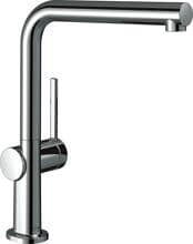 hansgrohe Talis M54 Einhebel-Küchenarmatur 270, Niederdruck/offene Warmwasserbereiter, 1 Strahlart, Messing, 215 mm, G ⅜ Anschlussschläuche, mit Rückflussverhinderer, chrom (72859000)