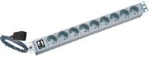 ONLINE USV-Systeme 19" USV-Steckdosenleiste, Kaltgeräteadapter, 16A, 9-fach, lichtgrau (KG16A9SCH-RACK)