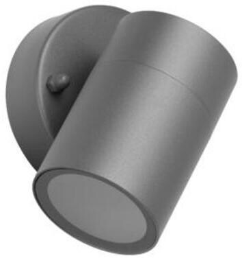 Brumberg LOMBOK Wandanbaustrahler, 230 V AC, 50 Hz, GU10, 1 x max. 8 W, IP44, Höhe 120 mm, graphit struktur (65352100)